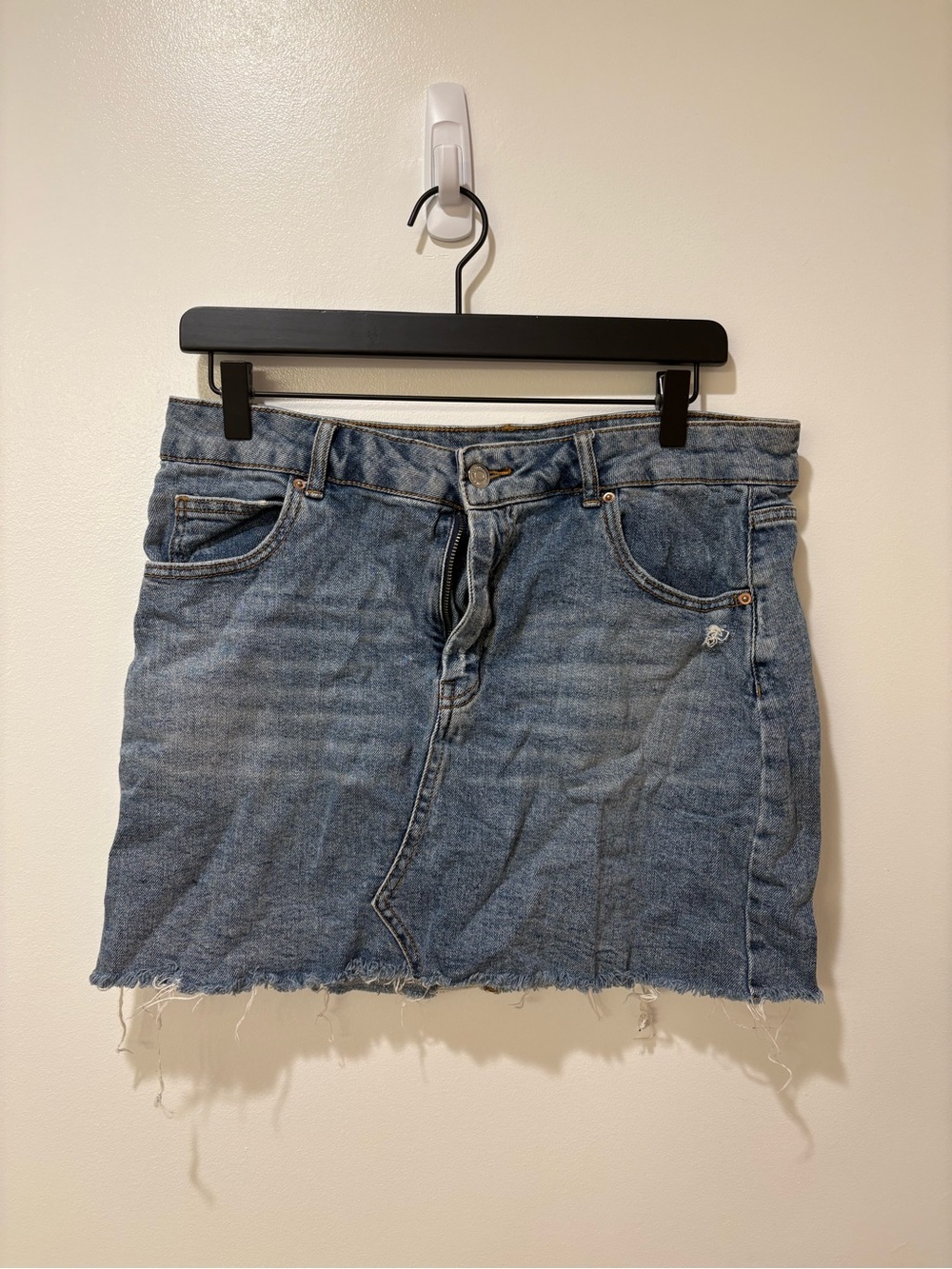 wild fable Distressed Denim Mini Skirt